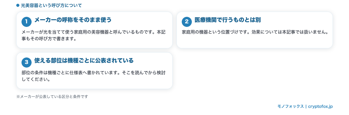 光美容器という呼び方について