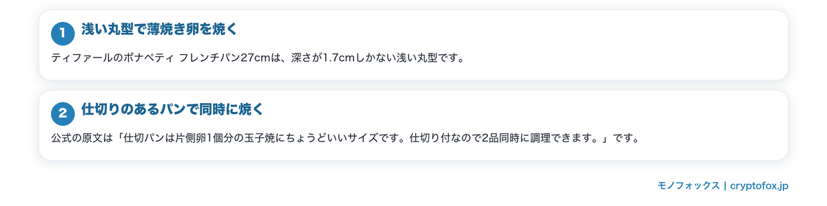 角型以外でも卵の調理はできるの要点を整理した図