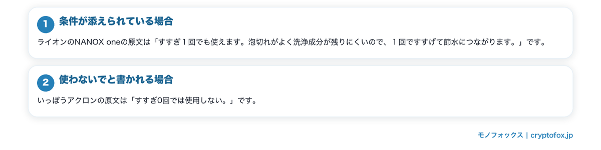 すすぎの回数をどう読むかの要点を整理した図