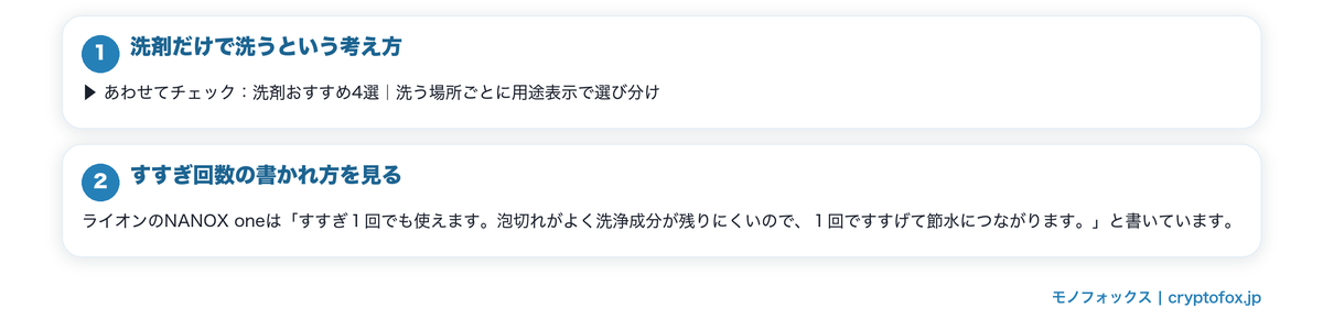 柔軟剤そのものを使わない選択の要点を整理した図